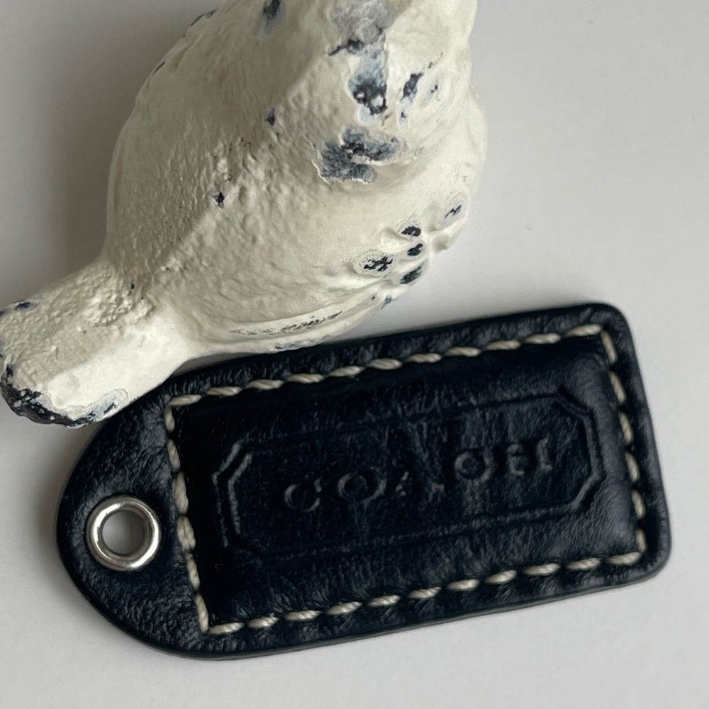 2” COACH Leather Fob Bag Charm Keychain
Hang Tag